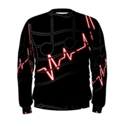 Music Wallpaper Heartbeat Melody Men s Sweatshirt by HermanTelo