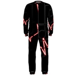 Music Wallpaper Heartbeat Melody OnePiece Jumpsuit (Men) 