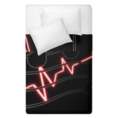 Music Wallpaper Heartbeat Melody Duvet Cover Double Side (Single Size)