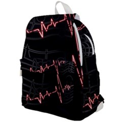 Music Wallpaper Heartbeat Melody Top Flap Backpack