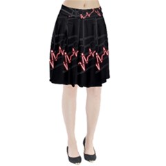 Music Wallpaper Heartbeat Melody Pleated Skirt