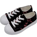 Music Wallpaper Heartbeat Melody Kids  Low Top Canvas Sneakers View2