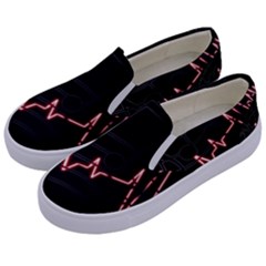 Music Wallpaper Heartbeat Melody Kids  Canvas Slip Ons