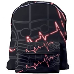 Music Wallpaper Heartbeat Melody Giant Full Print Backpack