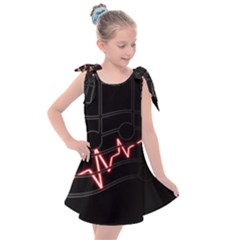 Music Wallpaper Heartbeat Melody Kids  Tie Up Tunic Dress