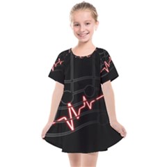 Music Wallpaper Heartbeat Melody Kids  Smock Dress