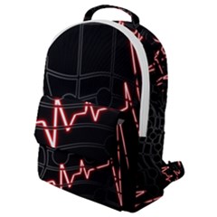 Music Wallpaper Heartbeat Melody Flap Pocket Backpack (Small)