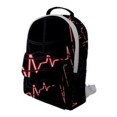 Music Wallpaper Heartbeat Melody Flap Pocket Backpack (Large)