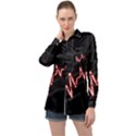 Music Wallpaper Heartbeat Melody Long Sleeve Satin Shirt View1