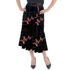 Music Wallpaper Heartbeat Melody Midi Mermaid Skirt by HermanTelo