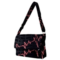 Music Wallpaper Heartbeat Melody Full Print Messenger Bag (M)