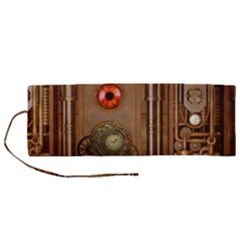 Steampunk Design Roll Up Canvas Pencil Holder (m)