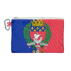 Flag Of Paris  Canvas Cosmetic Bag (large) by abbeyz71