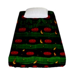 Pumkin Time Maybe Halloween Fitted Sheet (single Size) by pepitasart