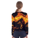 Can Walk on Fire, black background Women s Long Sleeve Tee View2
