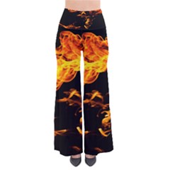 Can Walk On Fire, Black Background So Vintage Palazzo Pants