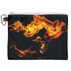 Can Walk On Fire, Black Background Canvas Cosmetic Bag (xxl) by picsaspassion