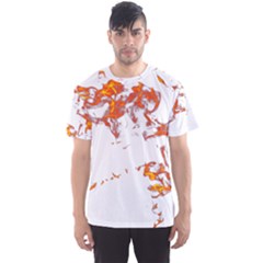 Can Walk On Fire, White Background Men s Sports Mesh Tee
