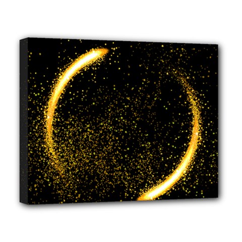 Cosmos Comet Dance, Digital Art Impression Deluxe Canvas 20  X 16  (stretched) by picsaspassion