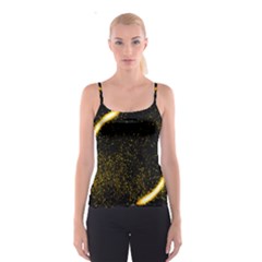 Cosmos Comet Dance, Digital Art Impression Spaghetti Strap Top by picsaspassion