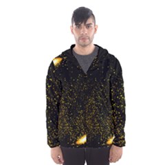 Cosmos Comet Dance, Digital Art Impression Men s Hooded Windbreaker by picsaspassion