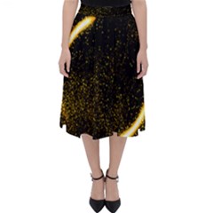 Cosmos Comet Dance, Digital Art Impression Classic Midi Skirt by picsaspassion