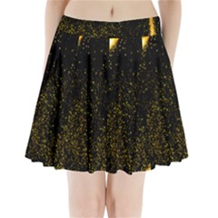 Cosmos Comet Dance, Digital Art Impression Pleated Mini Skirt by picsaspassion