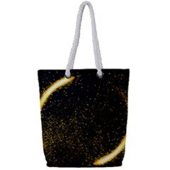 Cosmos Comet Dance, Digital Art Impression Full Print Rope Handle Tote (small) by picsaspassion