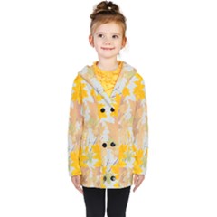 Autumn Maple Leaves, Floral Art Kids  Double Breasted Button Coat by picsaspassion