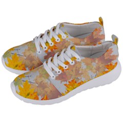 Autumn Maple Leaves, Floral Art Men s Lightweight Sports Shoes by picsaspassion
