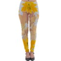 Autumn maple leaves, floral art Lightweight Velour Leggings View1