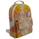 Autumn maple leaves, floral art Flap Pocket Backpack (Large) View2