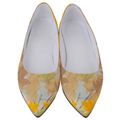 Autumn Maple Leaves, Floral Art Women s Low Heels