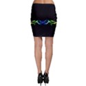 Colorful Neon Art Light rays, rainbow colors Bodycon Skirt View2