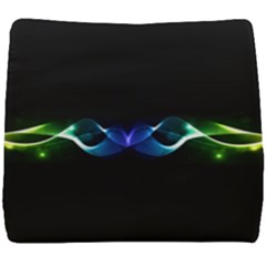 Colorful Neon Art Light Rays, Rainbow Colors Seat Cushion by picsaspassion