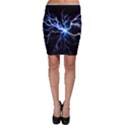 Blue Thunder Colorful Lightning graphic impression Bodycon Skirt View1