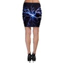 Blue Thunder Colorful Lightning graphic impression Bodycon Skirt View2