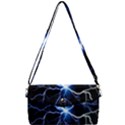 Blue Thunder Colorful Lightning graphic impression Removable Strap Clutch Bag View1