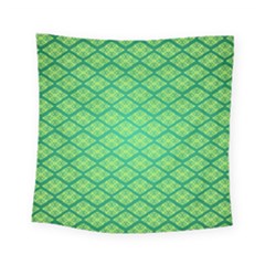 Pattern Texture Geometric Green Square Tapestry (small)