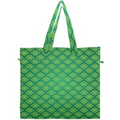Pattern Texture Geometric Green Canvas Travel Bag by Mariart