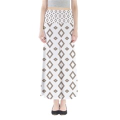 Background Texture Triangle Full Length Maxi Skirt