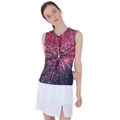 Abstract Background Wallpaper Women s Sleeveless Mesh Sports Top