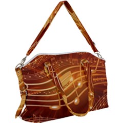 Music Notes Sound Musical Love Canvas Crossbody Bag