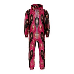 Background Abstract Pattern Hooded Jumpsuit (kids)