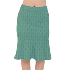 Pattern Background Blure Short Mermaid Skirt by HermanTelo