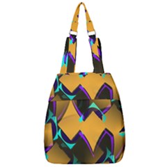 Geometric Gradient Psychedelic Center Zip Backpack by HermanTelo