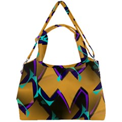 Geometric Gradient Psychedelic Double Compartment Shoulder Bag