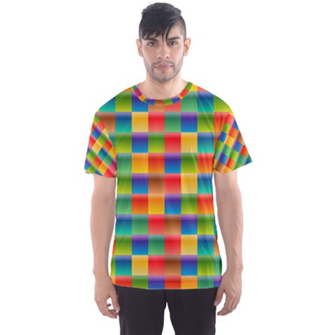 Background Colorful Abstract Men s Sports Mesh Tee by HermanTelo