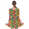 Background Colorful Abstract Long Sleeve Skater Dress View2