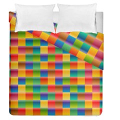 Background Colorful Abstract Duvet Cover Double Side (queen Size)